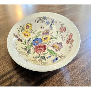 Vintage Vernon Kilns Hand Painted 9.5" Oval "May Flower" Chintz Serving Dish